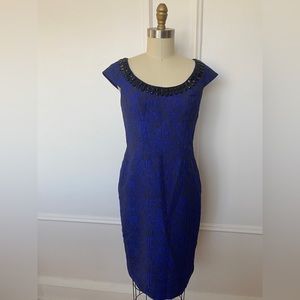 Embellished sheath dress